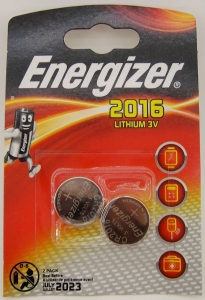 Батарейки литиевые СR2016 Energizer miniatures (2шт)