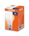 Лампа накаливания Е27 40W груша прозрачная Osram