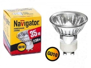 Лампа галогеновая GU10 35 W 220 V NAVIGATOR