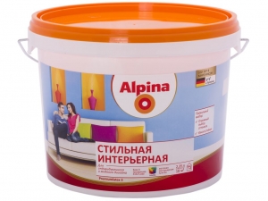 Краска водоэмульсионная "Alpina"Premiumlatex 3  Стильная интерьерная, 2,5л