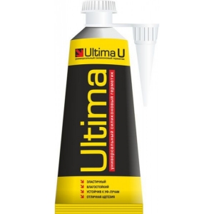 Герметик "ULTIMA" санитарный силиконовый бесцветный 80мл