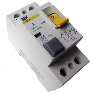 Выключатель дифференциального тока  2п  32А тип АС ВД1-63 ИЭК